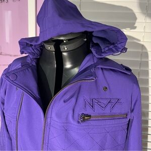 Neff Dre Purple 10K Softshell Snowboard Jacket | Small